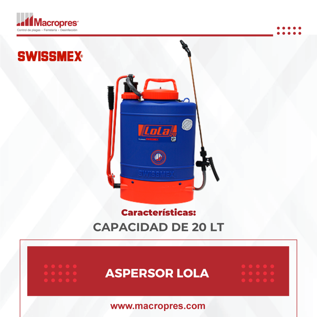 ASPERSOR SWISMEX LOLA 20 LT 289.001