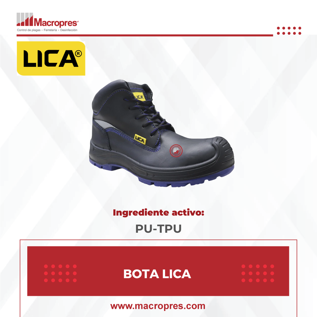 BOTA LICA PU-TPU POLIAMIDA INY DIRECT MOD:107PLUS