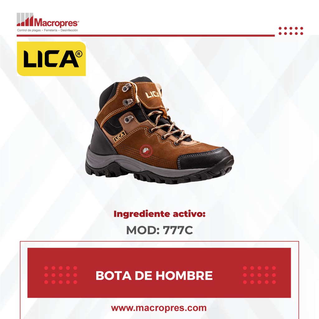 BOTA PARA HOMBRE MARCA LICA MOD:777C