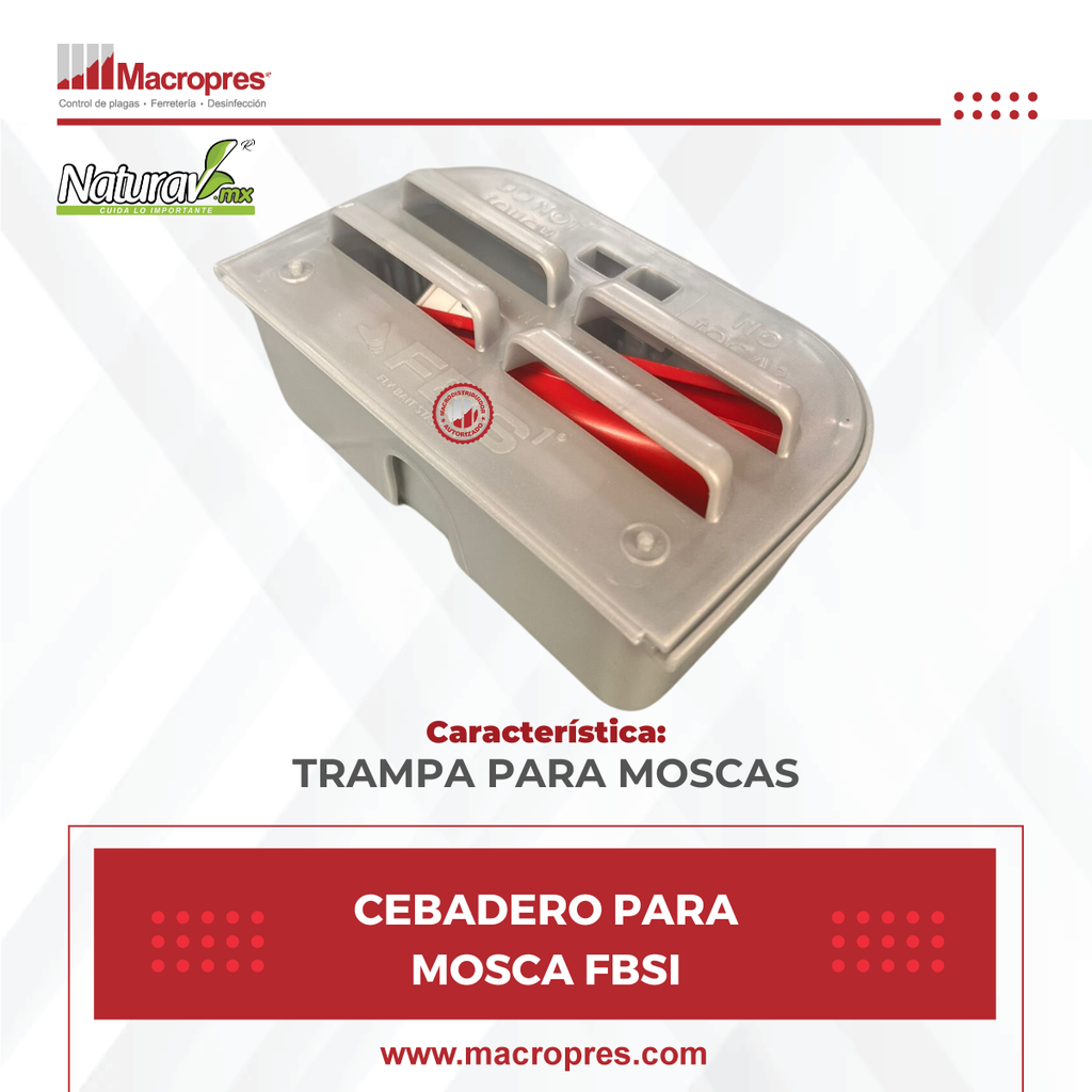 CEBADERO MOSCA ABS P/PARED 16.6*10.2*6.6