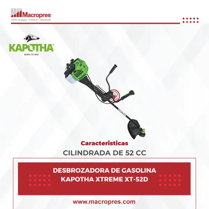 DESBROZADORA DE GASOLINA KAPOTHA XTREME XT-52D (EXPO)