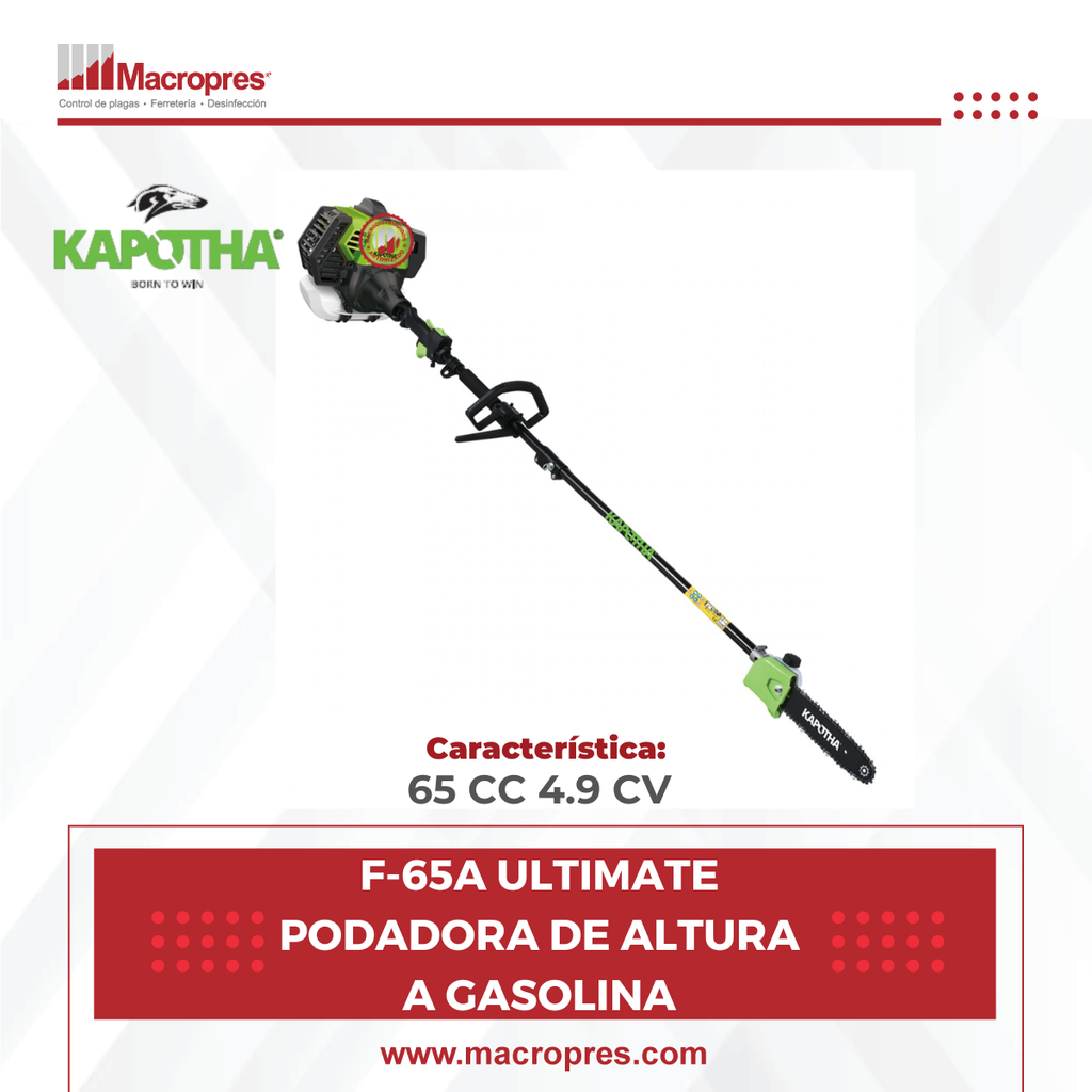 F-65A ULTIMATE PODADORA DE ALTURA A GASOLINA KAPOTHA