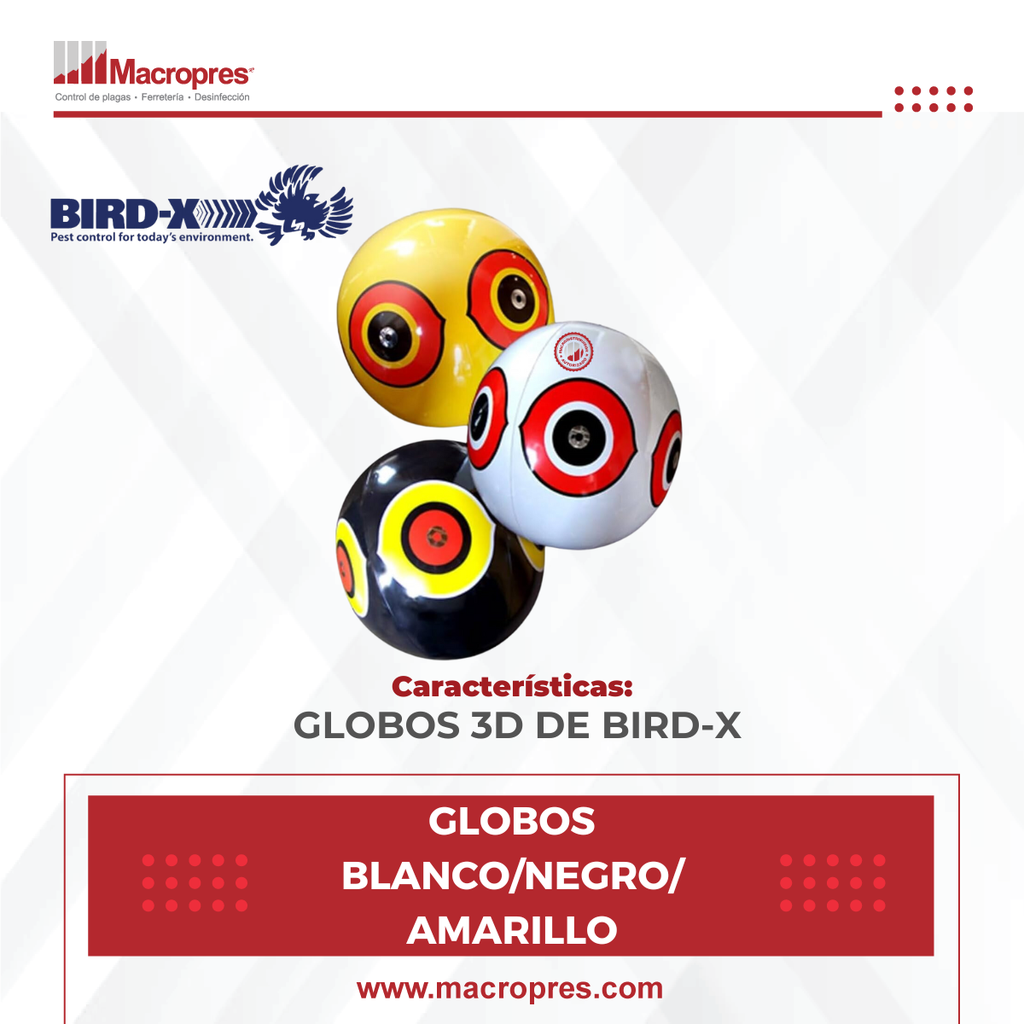 GLOBOS BLANCO/NEGRO/AMARILLO