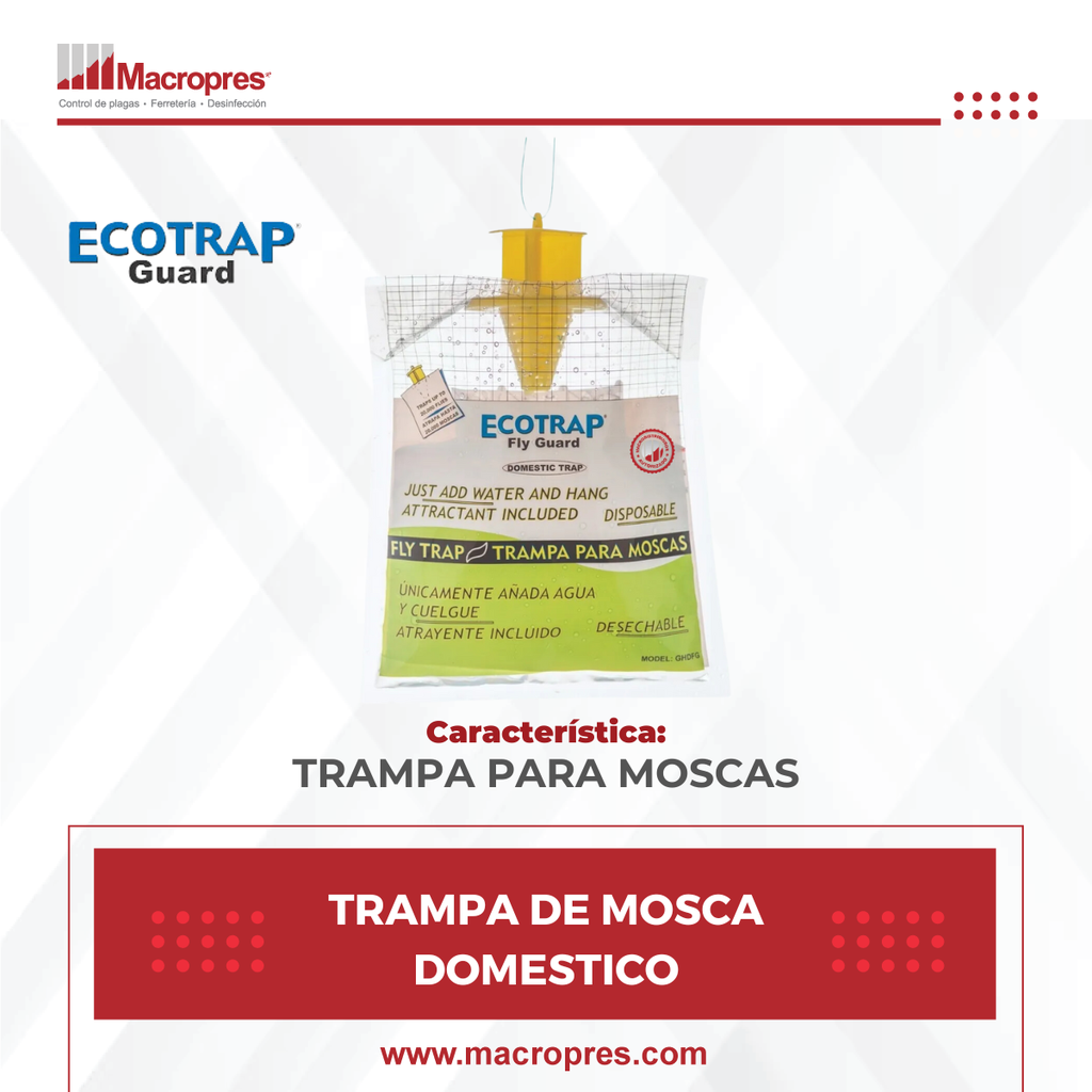 TRAMPA DE MOSCA DOMESTICO