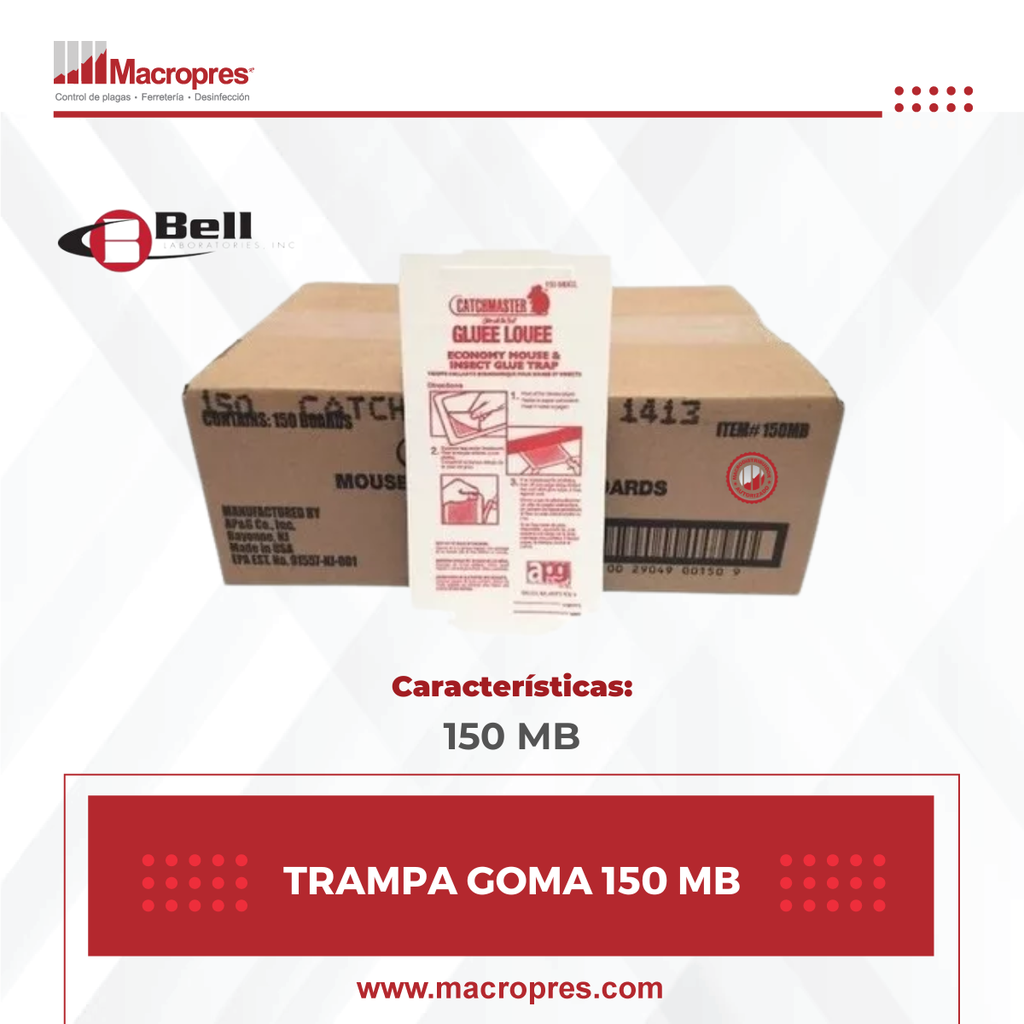 TRAMPA GOMA 150MB CATCHMASTER