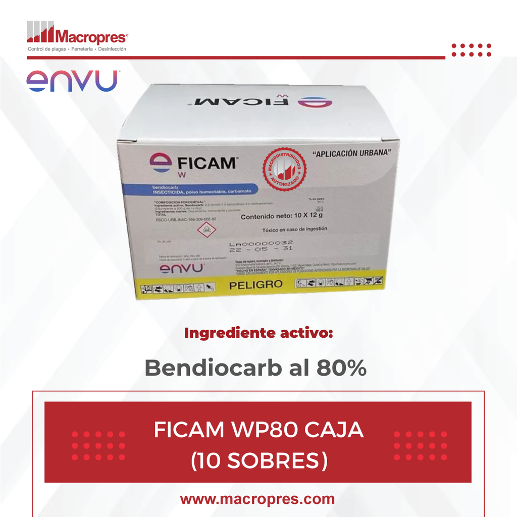 FICAM WP80 CAJA (10 SOBRES)