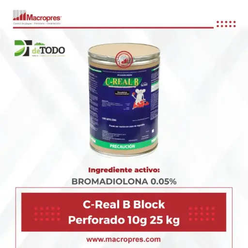 [DETO-16] .(BAJA) C-REAL B PARAF. BLOCK PERFORADO 10 G Y 20 G 25 KG