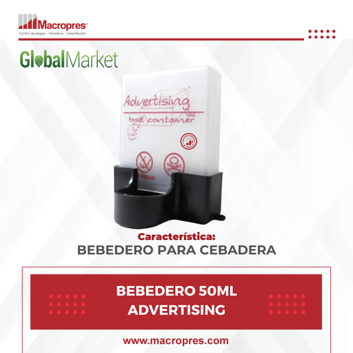 [GLOM-12] BEBEDERO 50ML ADVERTISING