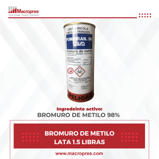 [CAIS-01] BROMURO DE METILO LATA 1.5 LIBRAS X24