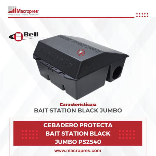 [BELL-02] CEBADERO PROTECTA BAIT STATION BLACK JUMBO PS2540 X 6