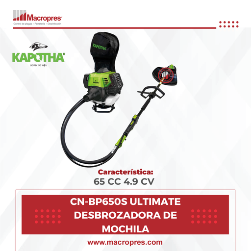 [KPTA-13] CN-BP650S LTIMATE DESBROZADORA DE MOCHILA A GASOLINA KAPOTH