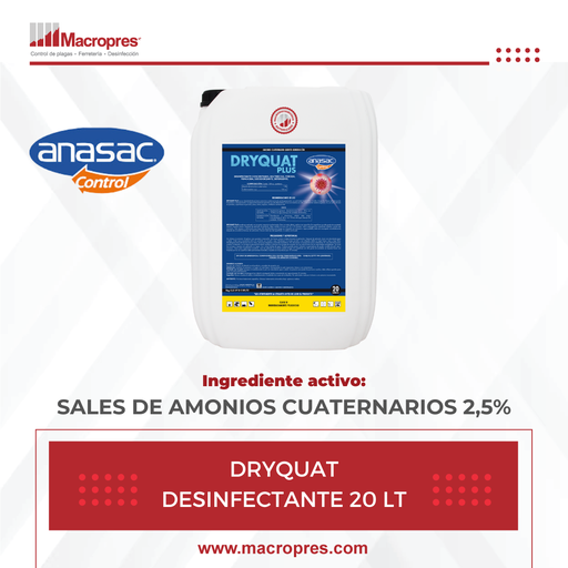 [ANAS-18] DRYQUAT DESINFECTANTE 20 LT
