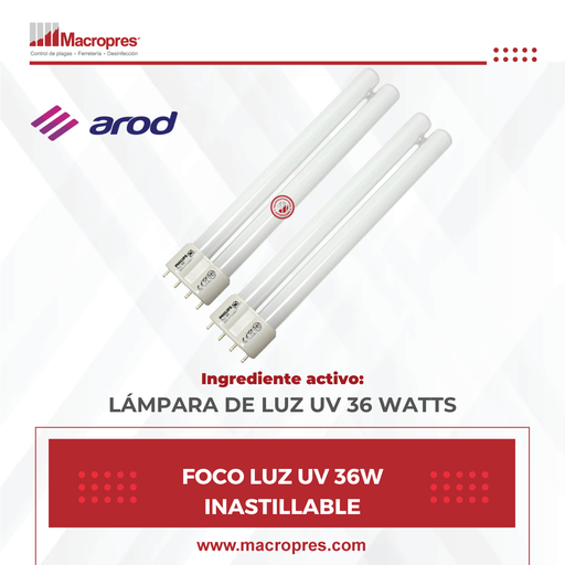 [AROD-36] FOCO LUZ UV 36W INASTILLABLE X 25