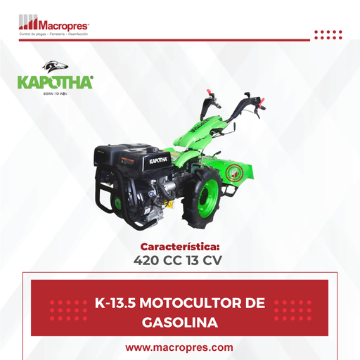 [KPTA-31] K-13.5 MOTOCULTOR DE GASOLINA KAPOTHA