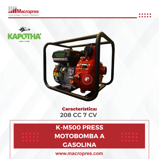 [KPTA-39] K-M500 PRESS MOTOBOMBA A GASOLINA KAPOTHA