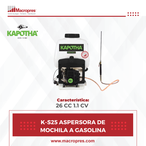 [KPTA-40] K-S25 ASPERSORA DE MOCHILA A GASOLINA KAPOTHA