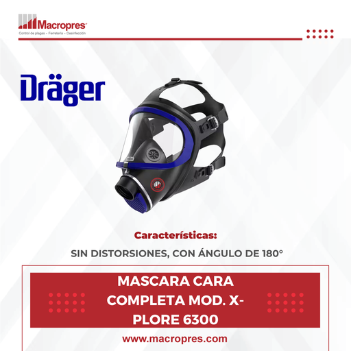 [DRAG-04] MASCARA CARA COMPLETA MOD. X-PLORE 6300
