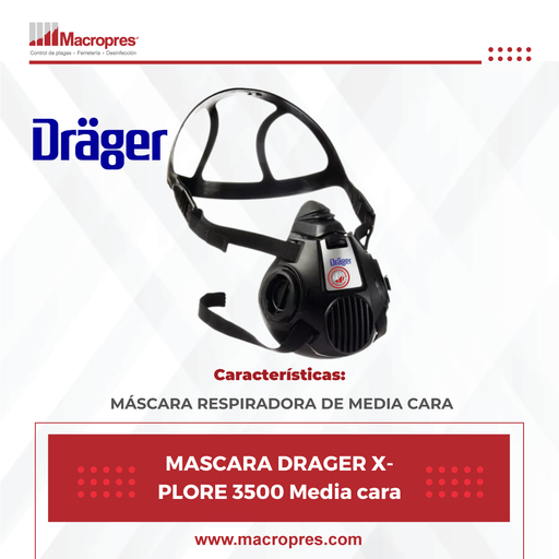 [DRAG-13] MASCARA DRAGER X-PLORE 3500 Media cara