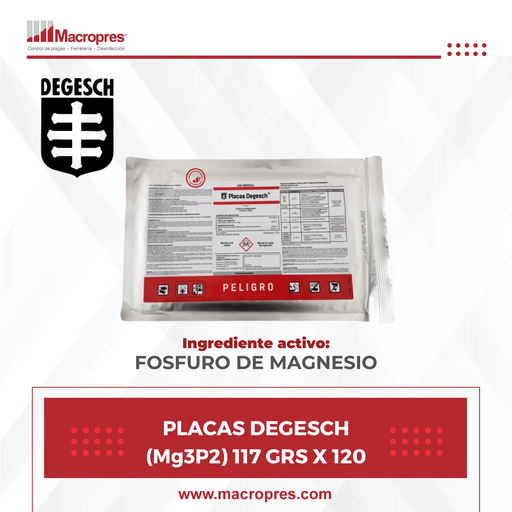 [DEGE-04] PLACAS DEGESCH (Mg3P2) 117 GRS X 120