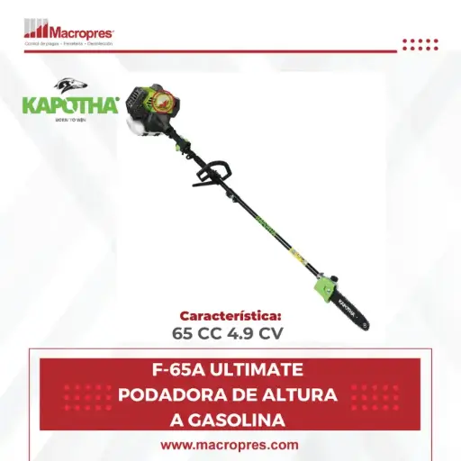 [EXPO-05] PODADORA DE ALTURA DE GASOLINA KAPOTHA ULTIMATE F-65A (EXPO)