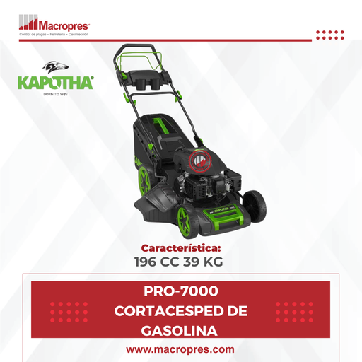 [KPTA-21] PRO-7000 CORTACESPED DE GASOLINA KAPOTHA