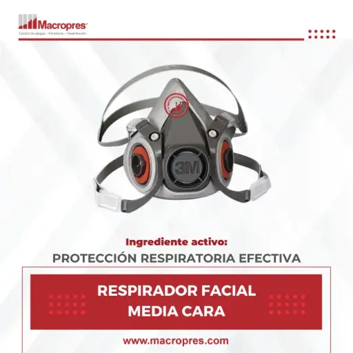 [EQ3M-01] RESPIRADOR FACIAL MEDIA CARA M. 6200