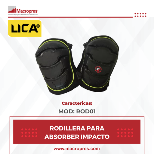 [LICA-25] RODILLERA LICA CON SISTEMA PARA ABSORBER IMPACTO MOD:ROD01