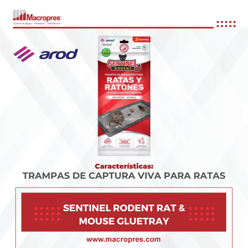 [AROD-79] SENTINEL RODENT RAT & MOUSE GLUETRAY 14/2PCS
