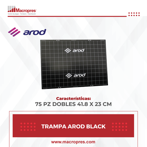[AROD-30] TRAMPA AROD BLACK ( 5 X 15 ) X 75 PZ DOBLES 41.8 X 23 CM