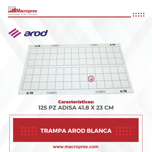 [AROD-57] TRAMPA AROD BLANCA 125 PZ ADISA 41.8 X 23 CM