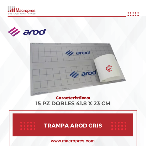 [AROD-37] TRAMPA AROD GRIS 1X15 PZ DOBLES 41.8 X 23 CM