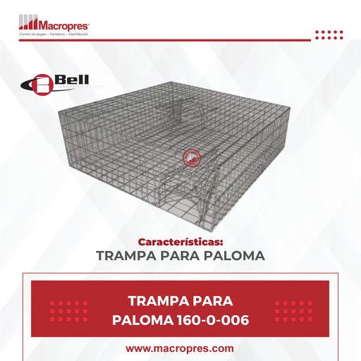 [BELL-67] TRAMPA PARA PALOMA 160-0-006