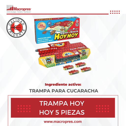 TRAMPA PARA CUCARACHA HOY HOY 5 X 1 X 20